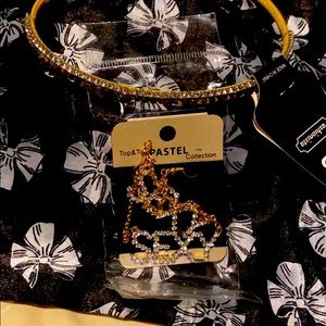 Gold crystal Sexy earrings and crystal headband